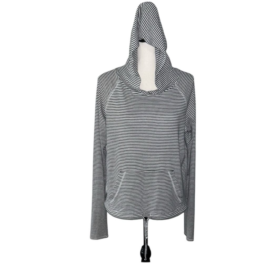 The Lady & The Sailor Striped Hooded Pullover One Size